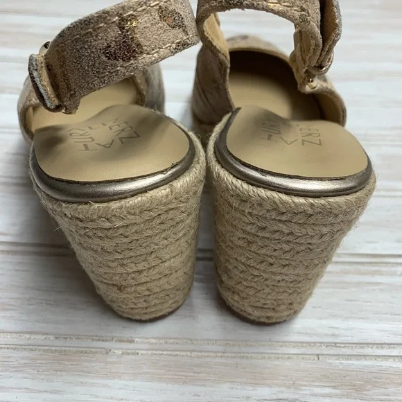 Naturalizer “Pearl” Leopard Print Slingback Espadrille Wedges Sz 8 - Picture 7 of 9
